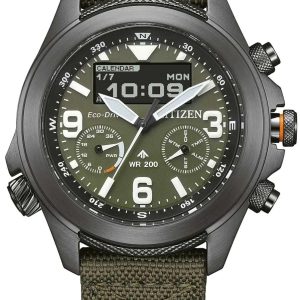 Citizen Herrklocka JV1005-02W Promaster Grön/Textil Ø44 mm