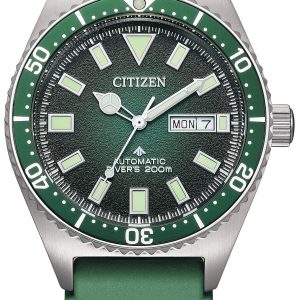 Citizen Herrklocka NY0121-09X Promaster Grön/Gummi Ø41 mm