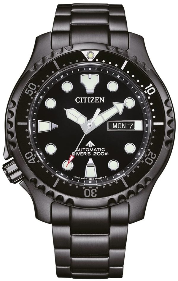 citizen herrklocka ny0145-86ee promaster svart/stål ø44 mm