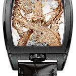 corum herrklocka 113.265.95-0001 gd55r dragon skelettskuren/läder