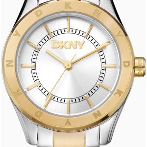 DKNY Damklocka DK1L018M0055 Chambers Sport Silverfärgad/Guldtonat