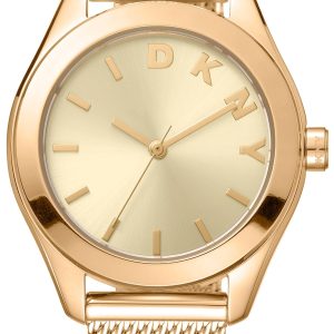 DKNY Damklocka DK1L032M0025 Astoria Logo Guldtonad/Guldtonat stål