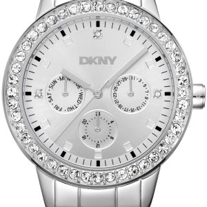 DKNY Damklocka DK1L055M0035 Parsons Multi Glitz Silverfärgad/Stål