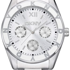 DKNY Damklocka DK1L073M0015 Downtown Multi Sport Silverfärgad/Stål