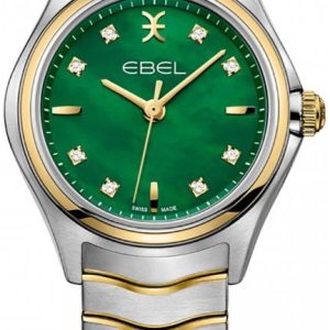 Ebel Damklocka 1216440 Wave Grön/18 karat gult guld Ø30 mm