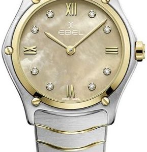 Ebel Damklocka 1216488A Classic Beige/18 karat gult guld Ø29 mm
