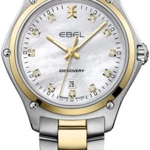 Ebel Damklocka 1216531 Discovery Vit/18 karat gult guld Ø33 mm