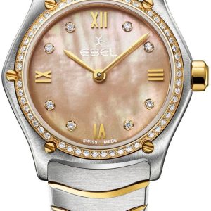 Ebel Damklocka 1216538 Classic Beige/18 karat gult guld Ø24 mm