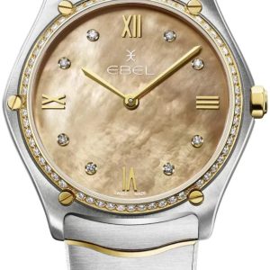 Ebel Damklocka 1216544 Classic Beige/18 karat gult guld Ø33 mm