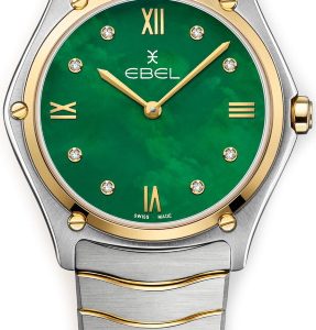 Ebel Damklocka 1216545 Classic Grön/18 karat gult guld Ø33 mm