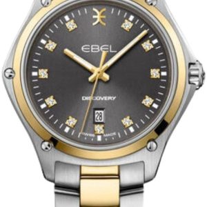 Ebel Damklocka 1216547 Discovery Grå/18 karat gult guld Ø33 mm