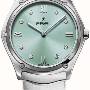 Ebel Damklocka 1216565 Classic Blå/Stål Ø33 mm
