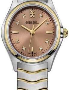 Ebel Damklocka 1216568 Wave Brun/18 karat gult guld Ø30 mm