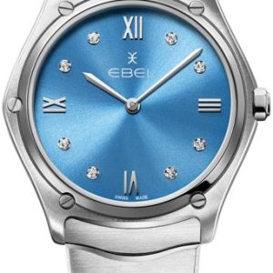 Ebel Damklocka 1216600 Classic Blå/Stål Ø33 mm