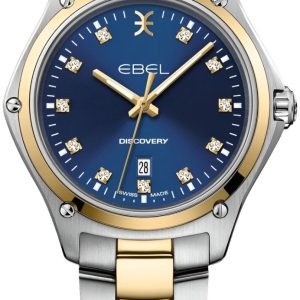 Ebel Damklocka 1216620 Discovery Blå/18 karat gult guld Ø33 mm