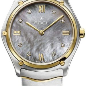 Ebel Damklocka 1216648 Classic Grå/18 karat gult guld Ø33 mm