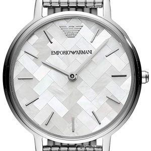 Emporio Armani Damklocka AR11112 Dress Vit/Stål Ø32 mm