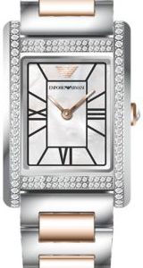 Emporio Armani Damklocka AR11626 Classic Vit/Roséguldstonat stål