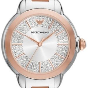 Emporio Armani Damklocka AR11643 Genni Silverfärgad/Roséguldstonat