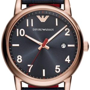 Emporio Armani Herrklocka AR11135 Dress Blå/Läder Ø51 mm