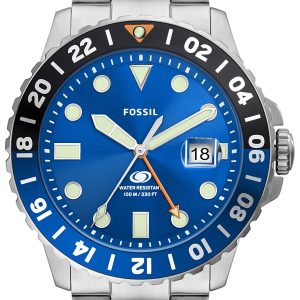 Fossil Herrklocka FS5991 Blue Blå/Stål Ø46 mm