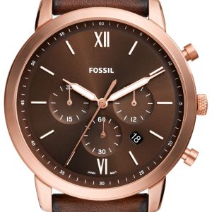 Fossil Herrklocka FS6026 Neutra Brun/Läder Ø44 mm
