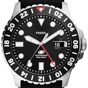 Fossil Herrklocka FS6036 Classic Svart/Gummi Ø46 mm