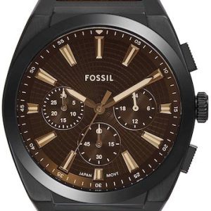 Fossil Herrklocka FS6108 Everett Brun/Läder Ø44 mm