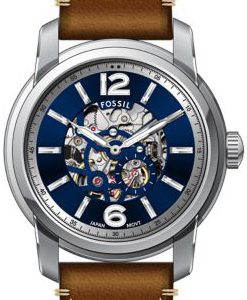 Fossil Herrklocka ME3263 Heritage Blå/Läder Ø43 mm