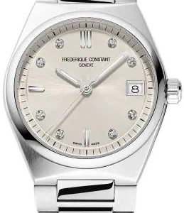 Frederique Constant Damklocka FC-240BGD2NH6B Highlife Beige/Stål