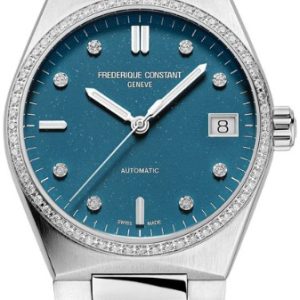 Frederique Constant Damklocka FC-303LBSD2NHD6B Highlife Blå/Stål