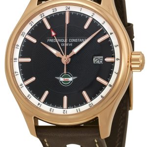 Frederique Constant Herrklocka FC-350CH5B4 Vintage Rally Svart/Läder