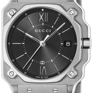 Gucci YA166505 G Flat Svart/Stål