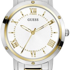 Guess Damklocka GW0404L2 Dawn Vit/Gulguldtonat stål Ø34 mm