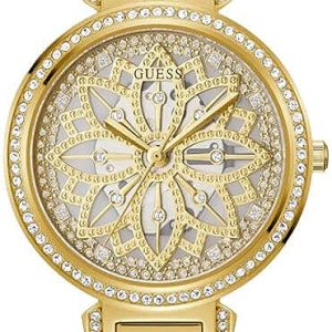 Guess Damklocka GW0528L2 Lily Skelettskuren/Gulguldtonat stål Ø36 mm