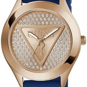 Guess Damklocka GW0745L4 Plaque Roséguldstonad/Gummi Ø34 mm