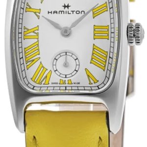 Hamilton Damklocka H13321812 American Classic Boulton Vit/Läder