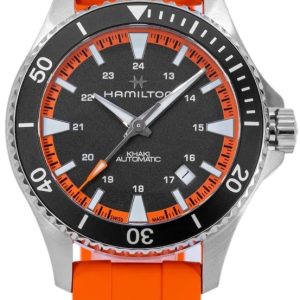 Hamilton H82395331 Khaki Navy Scuba Auto Svart/Gummi Ø40 mm