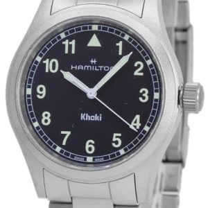 Hamilton Herrklocka H69401130 Khaki Field Svart/Stål Ø38 mm