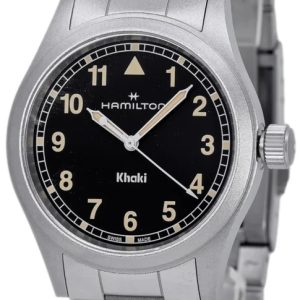 Hamilton Herrklocka H69401131 Khaki Field Svart/Stål Ø38 mm