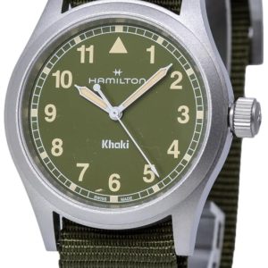 Hamilton Herrklocka H69401960 Khaki Field Grön/Textil Ø38 mm
