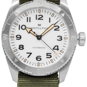 Hamilton Herrklocka H70225910 Khaki Field Expedition Auto Vit/Textil