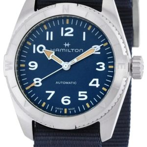 Hamilton Herrklocka H70225940 Khaki Field Expedition Auto Blå/Textil