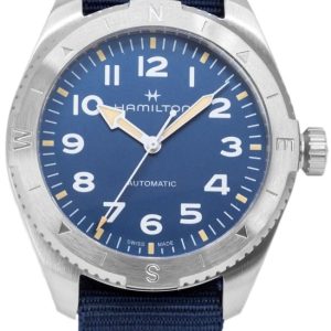 Hamilton Herrklocka H70315940 Khaki Field Expedition Auto Blå/Textil