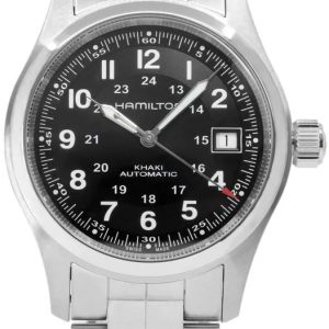 Hamilton Herrklocka H70455133 Khaki Field Svart/Stål Ø38 mm