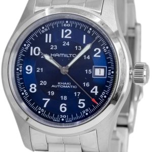 Hamilton Herrklocka H70455140 Khaki Field Blå/Stål Ø38 mm