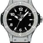 hublot 361.sx.1270.rx.1704 big bang 38 mm svart/gummi ø38 mm