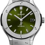 hublot 565.nx.8970.rx classic fusion grön/gummi ø38 mm