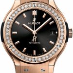 hublot 565.ox.1480.rx.1204 classic fusion svart/gummi ø38 mm