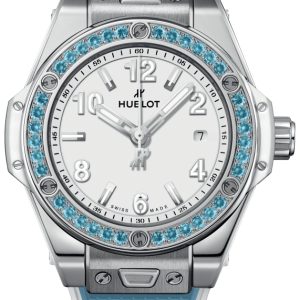 Hublot Damklocka 485.SL.2210.RX.1207 Big Bang 33mm Vit/Gummi Ø33 mm